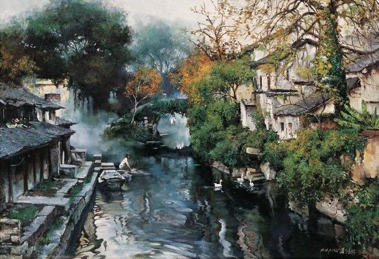 中国著名油画家潘鸿海先生作品欣赏