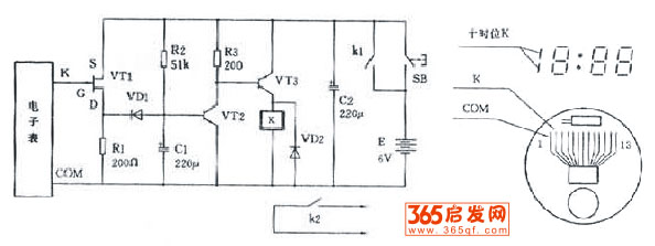 365启发网 致力于动手启发科学！_电子表作的高精度定时器（图）★★★