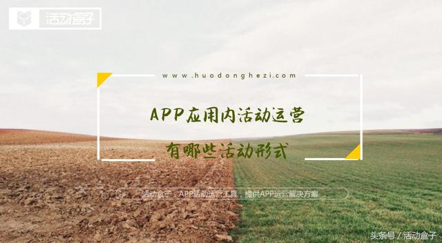 app应用内活动运营，有哪些活动形式？